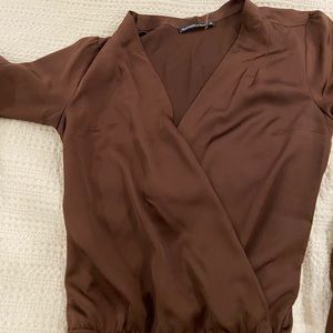Abercrombie silk bodysuit